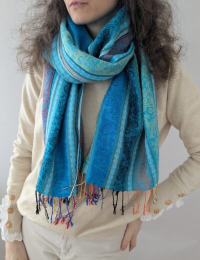 Gemusterter Schal Pashmina/Seide