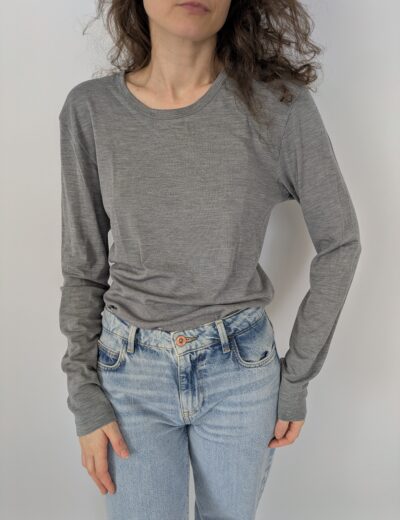 Longsleeve wool&silk Gr.XL