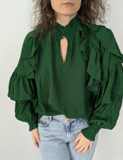 Elegantes Hemd mit Rüschen Gr.L