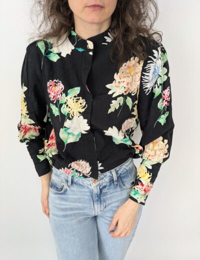 Bluse mit Blumenmuster Gr.34