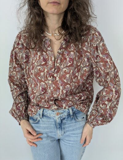 Hemd mit Arabeskenmuster von KappAhl Gr.S/M