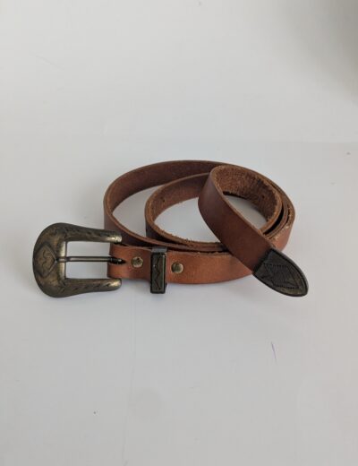 Ledergürtel Vintage Gr.S