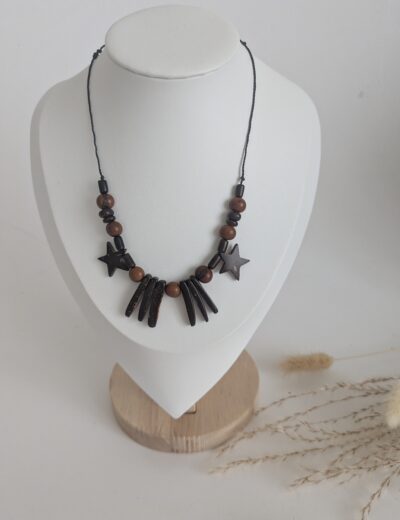 Holzperlenkette Boho