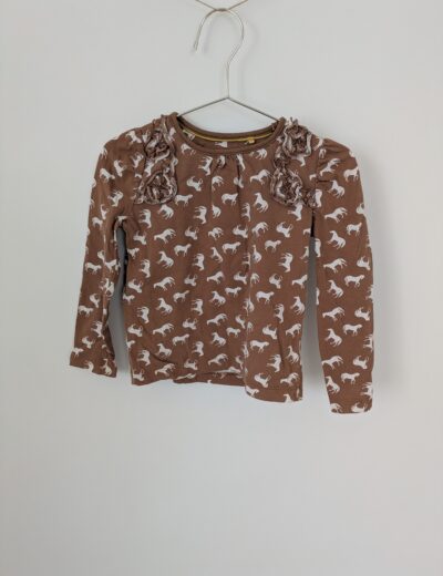 T-Shirt mit Pferdemotiv von Tu 98cm