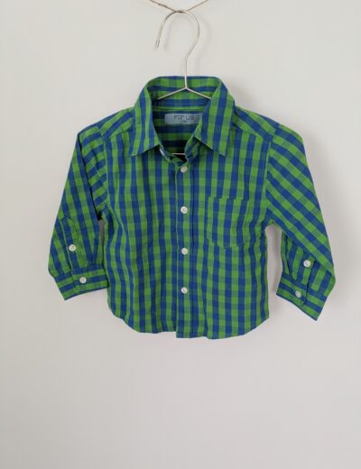 Grün kariertes Hemd 12 Monate