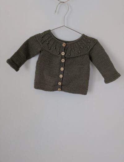 Strickpullover khaki 68cm