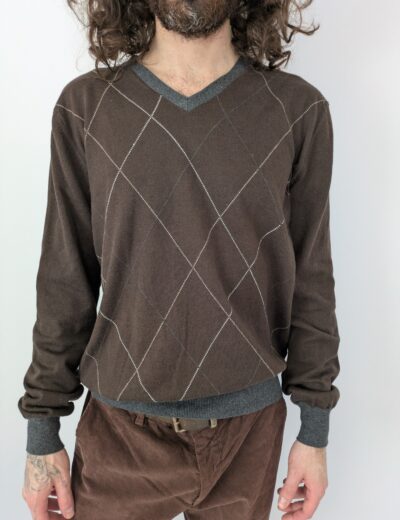 Brauner Baumwollpullover Maddison Gr.S