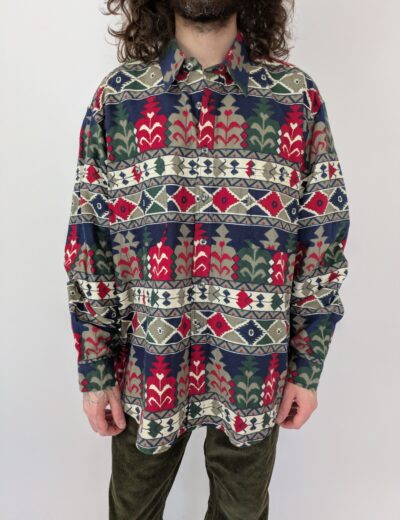 Vintage-Hemd mit Muster Gr.L