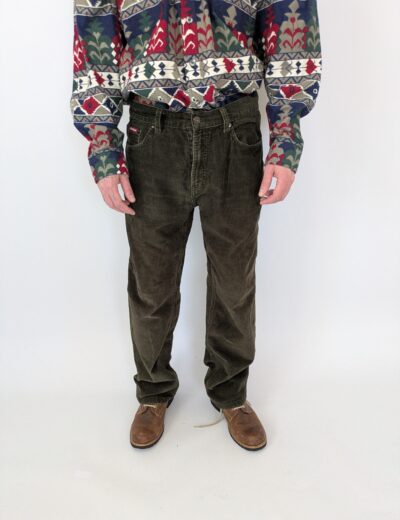 Klassische Cordhose, Khaki 32/30