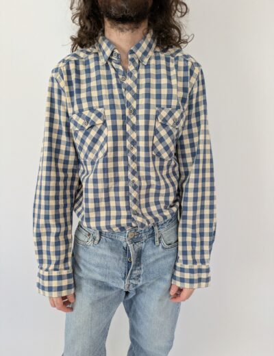 Kariertes Baumwollhemd Gr.M