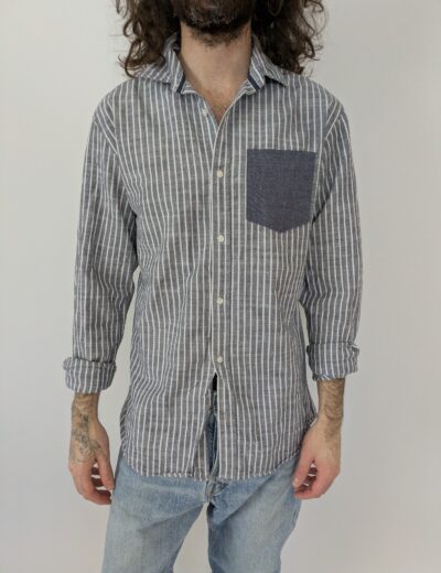 Gestreiftes Baumwollhemd Gr.M