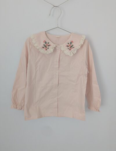 Bluse mit Kragen 120 , Rosa