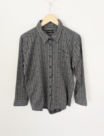 Herrenhemd mit Blumenmuster Gr.S/M