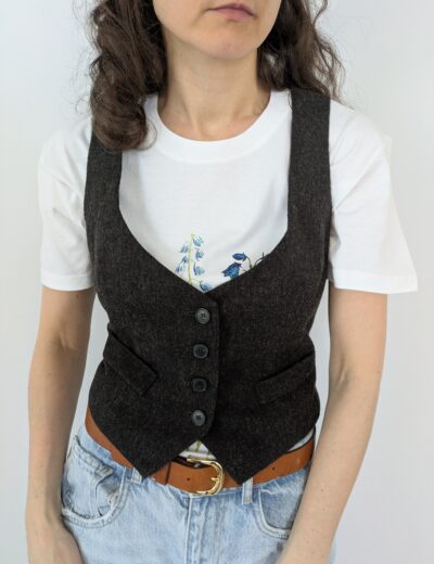 Graue Strickweste von Zara Gr.S