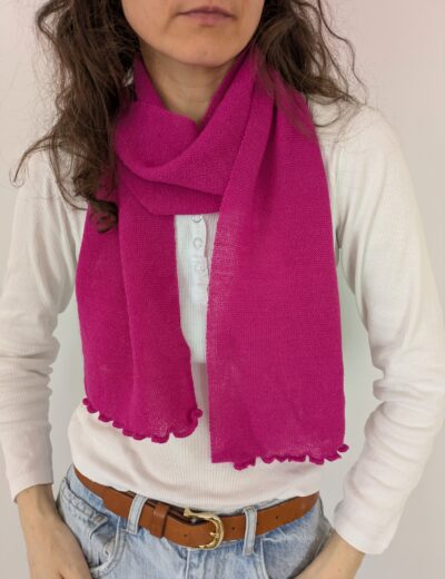 Dünner Schal für den Frühling aus Alpaca