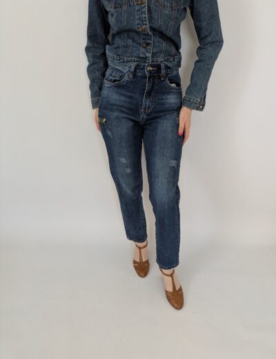 Jeanshose mit Stickerei Gr.34