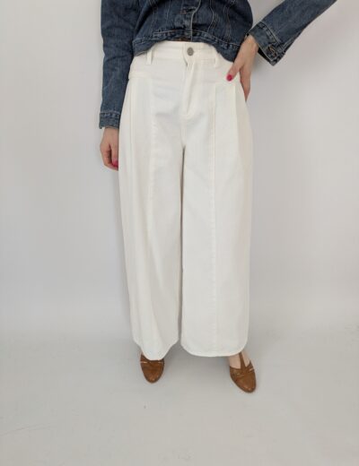 Weiße Hose Wide Leg Gr.34