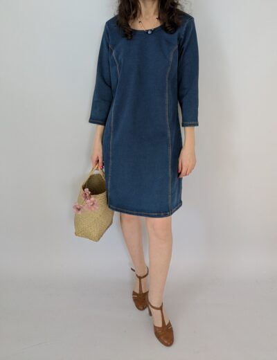 Elastisches Jeanskleid M/L