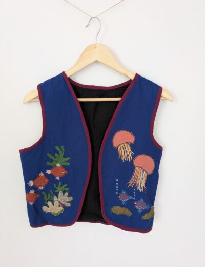 Weste mit Ozeanmotiv Gr.S