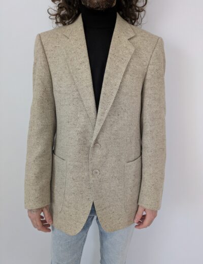 Cremefarbene Wolljacke, Größe 50 C&A