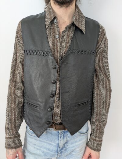 Motorradweste Gr.S, Echtes Leder