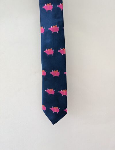 Krawatte mit Säuli-Muster