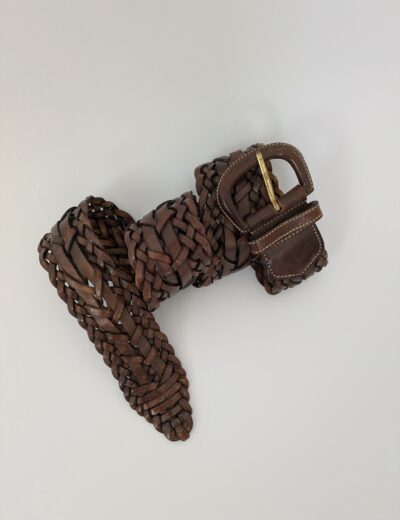 Geflochtener Ledergürtel 75