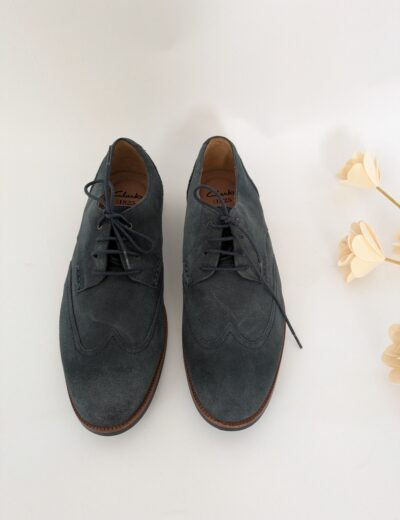 Clarks Herrenschuhe Gr.43, Wildleder, Blau