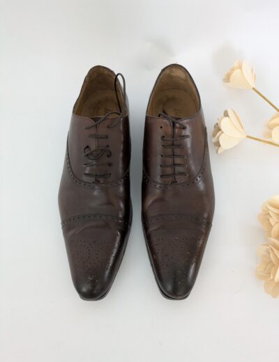 Braune Lederschuhe, Gr.44