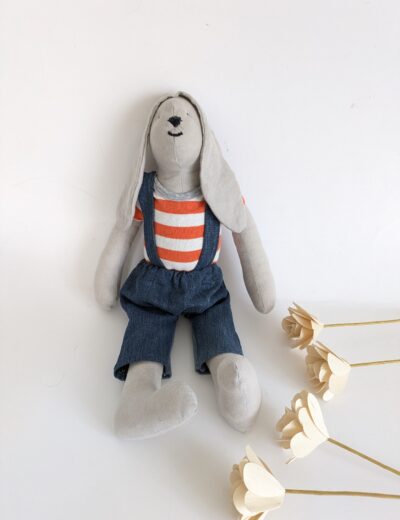 Handgefertigte Upcycling- Stoffpuppe 0+