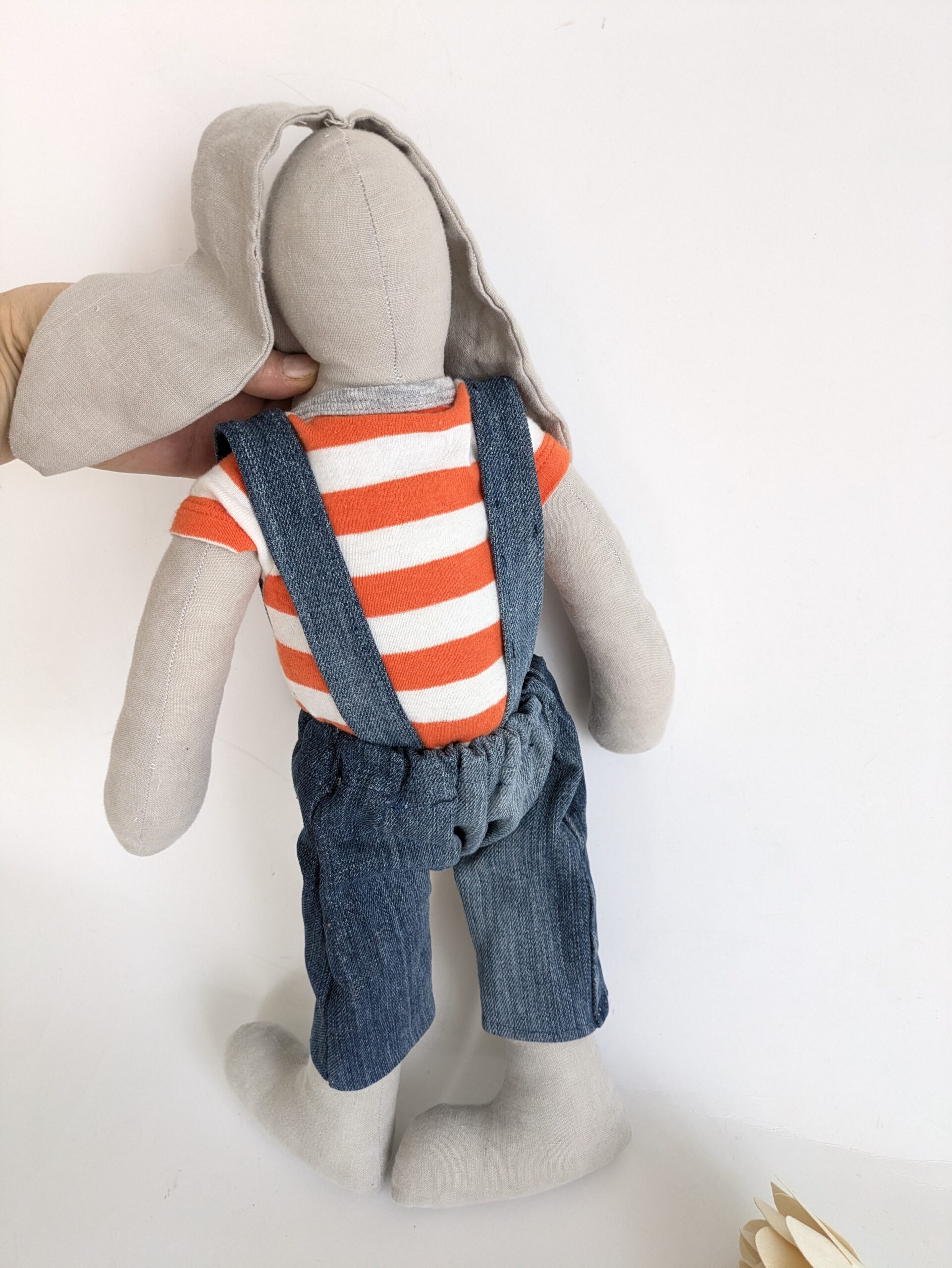 Handgefertigte Upcycling- Stoffpuppe 0+ – Bild 2