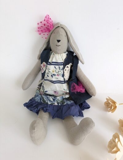 Handgefertigte Upcycling - Stoffpuppe 0+
