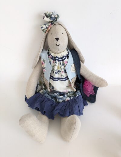 Handgefertigte Upcycling - Stoffpuppe 0+