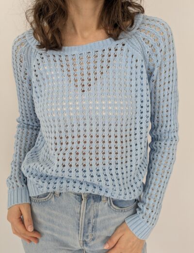 blauer Strickpullover Gr.M