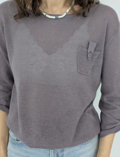 Dünner Leinenpullover Gr.M
