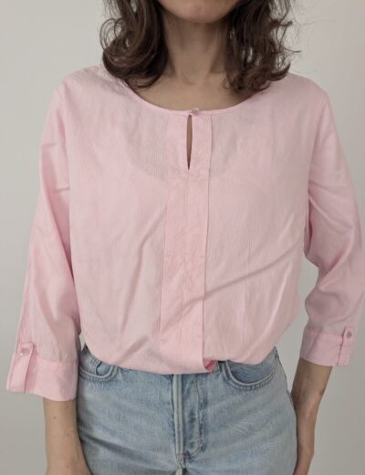 Rosa Bluse aus Viskose Gr.L