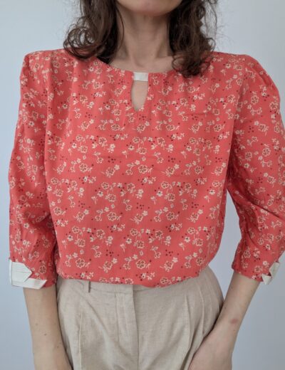 Bluse mit Blumenmuster Gr.40
