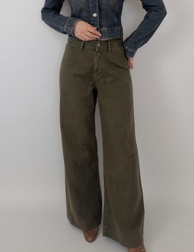 Hose wide leg Khaki, Shein Gr. 36