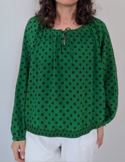 Seidenbluse von Lorena K Gr.L, 100% Seide
