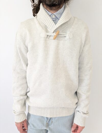 Baumwollpullover mit Kragen Gr.L