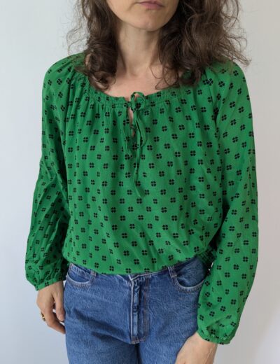 Seidenbluse von Lorena K Gr.L, 100% Seide