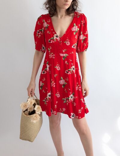 Kleid mit Blumen von Vero Moda Gr.S