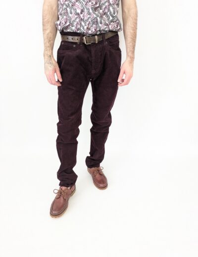 Auberginefarbene Cordhose Gr.48