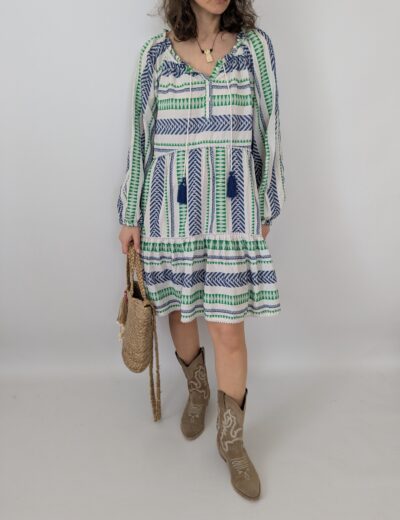 Griechisches Boho-Kleid Gr. XL