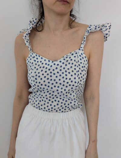 Leinen top XS, H&M