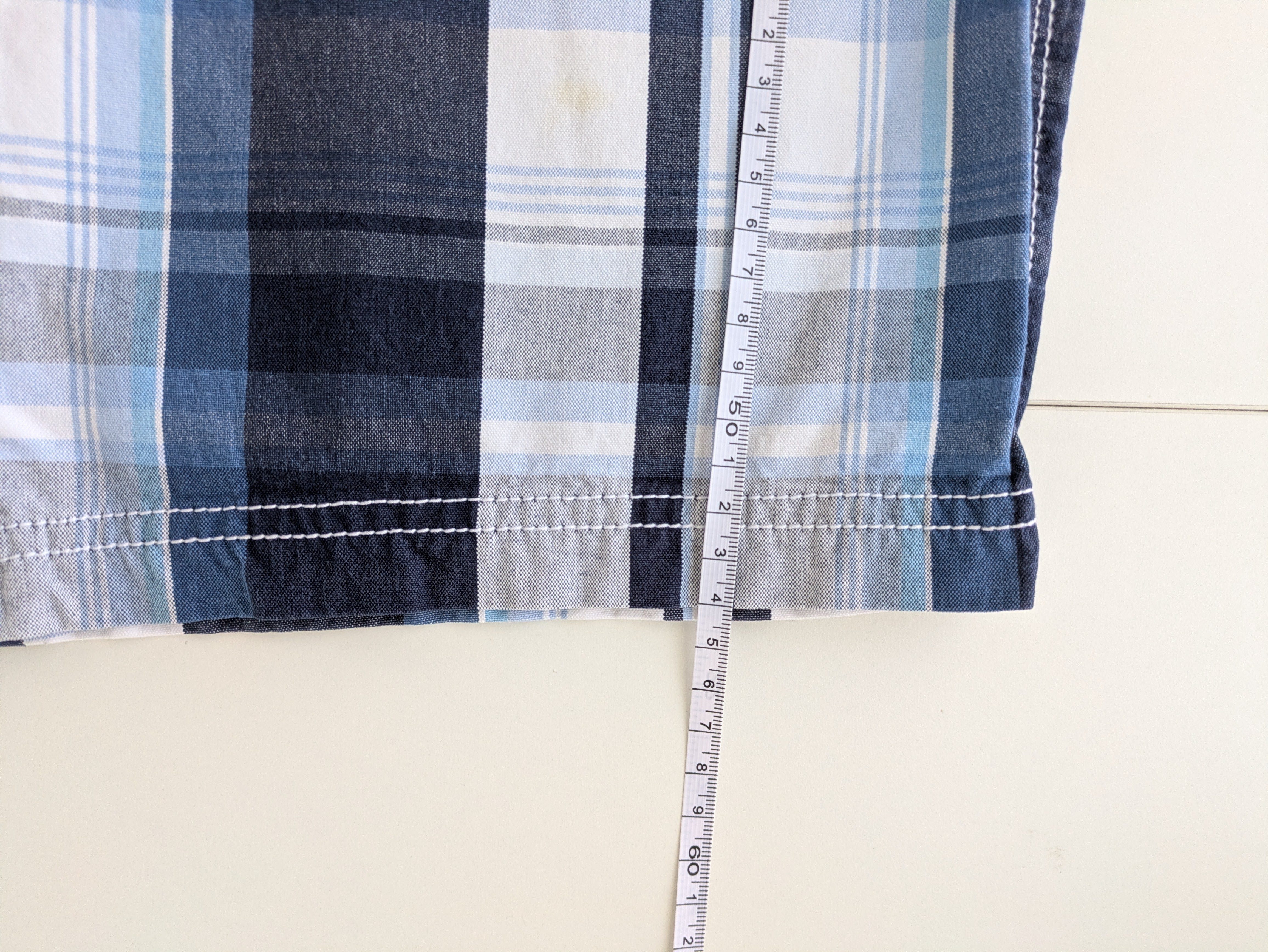 Herren Shorts Jean Paul Sport, 100% Baumwolle, Gr. S, Blau-Weiss Karo – Bild 4