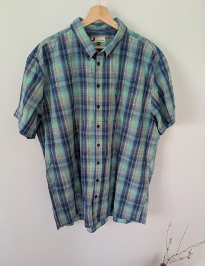 Kurzärmeliges kariertes Hemd Dressmann Große 3XL