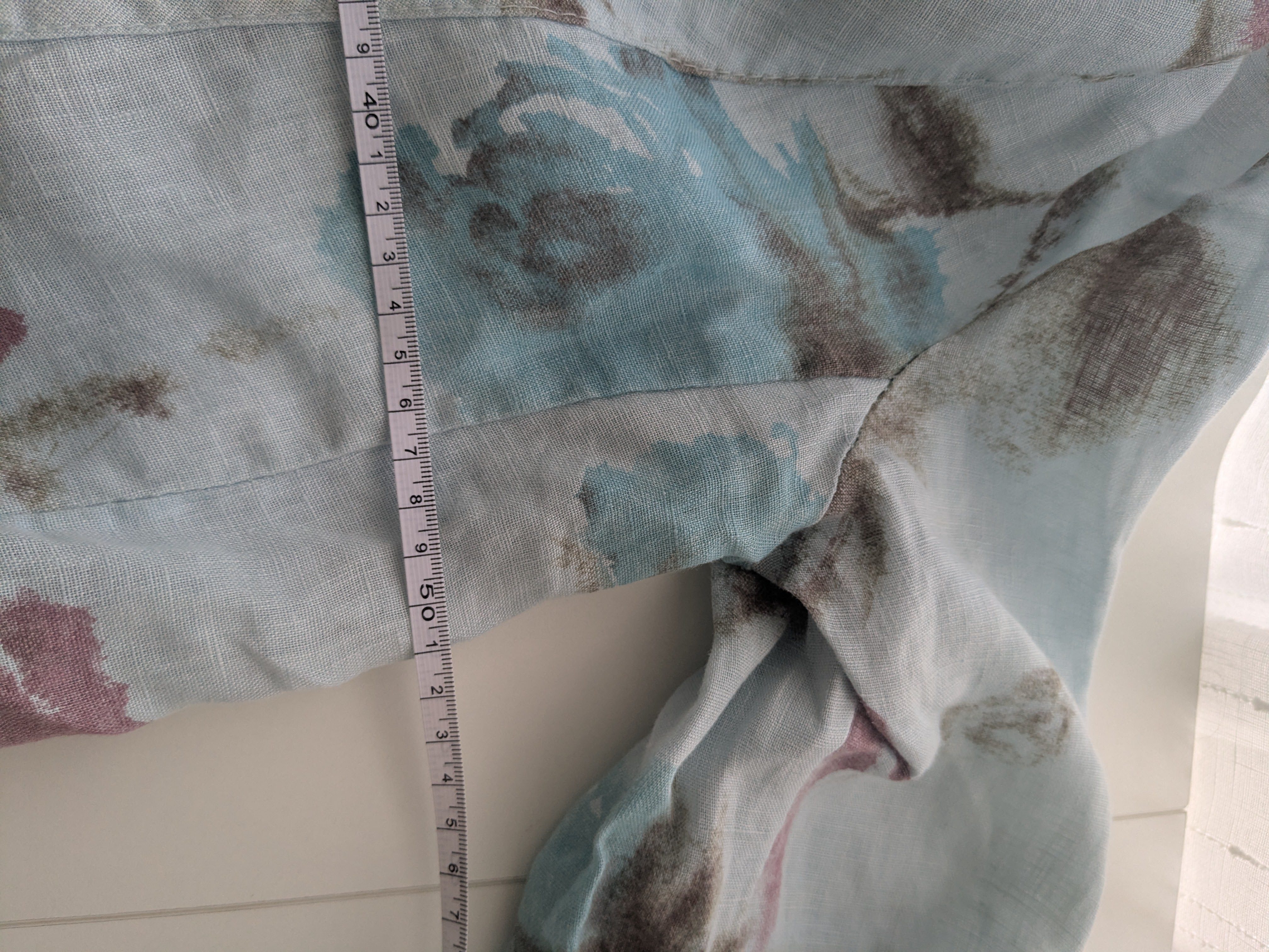 Italienische Leinenjacke | Blumenprint | one size – Bild 2