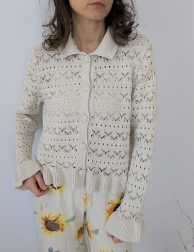 Pullover mit Lochmuster Gr.L