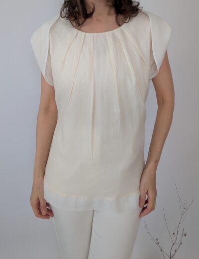 Elegante cremefarbene Bluse Per Una Gr.36
